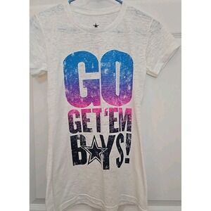 Women's Medium Dallas Cowboys Shirt "Go Get 'Em Boys"